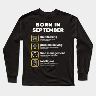 Born in September Long Sleeve T-Shirt